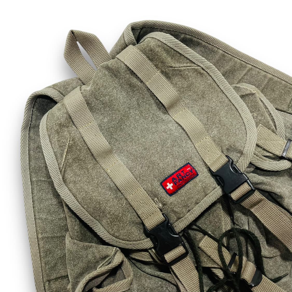 ART FANCY Washed khaki pocket back pack 상품이미지3
