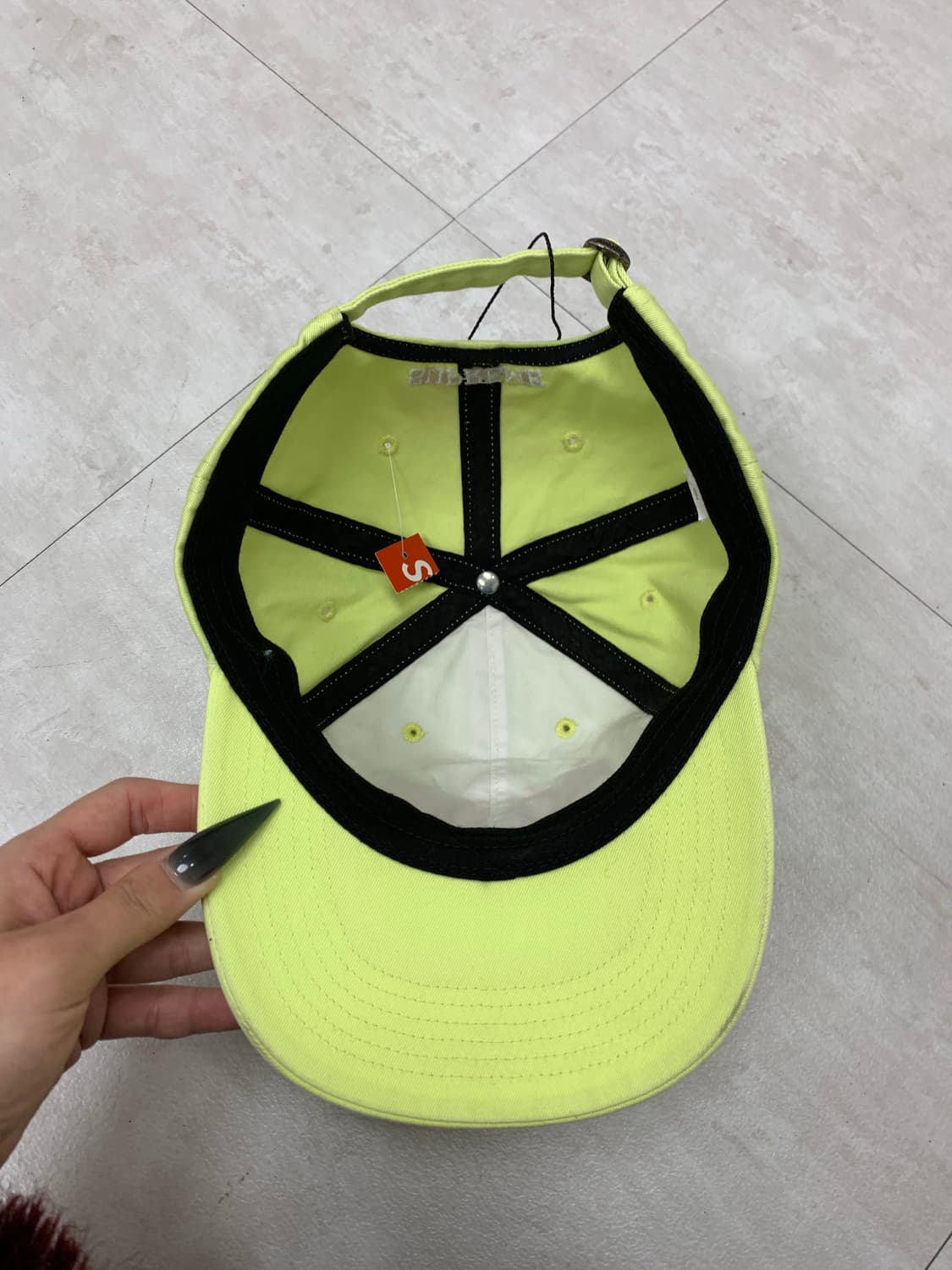 슈프림 25fw 형광 연두 볼캡 #300 상품이미지7