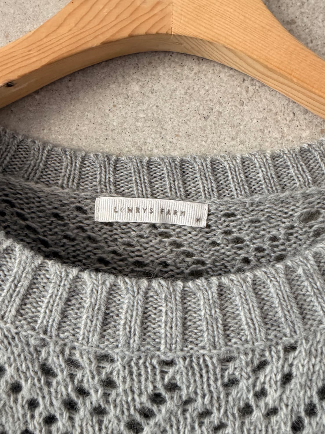 로리팜 울 혼방 패턴 여성 니트 스웨터 상품이미지4