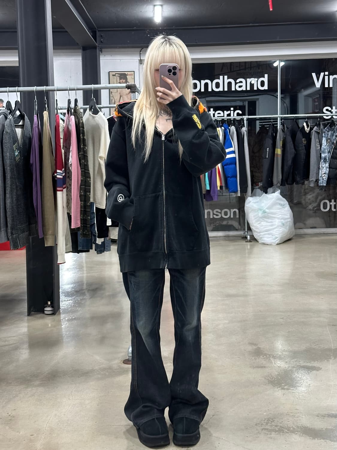 베이프 풀 집 타이거 후드집업 상품이미지4