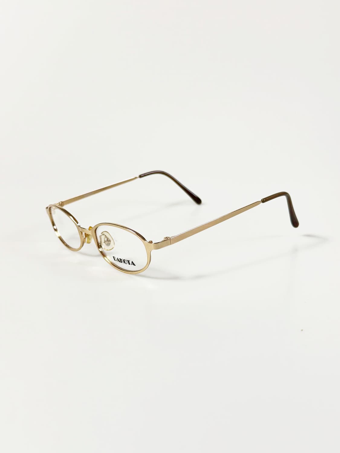 DAKOTA 골드 슬림 오벌 메탈 프레임 빈티지 안경 상품이미지3