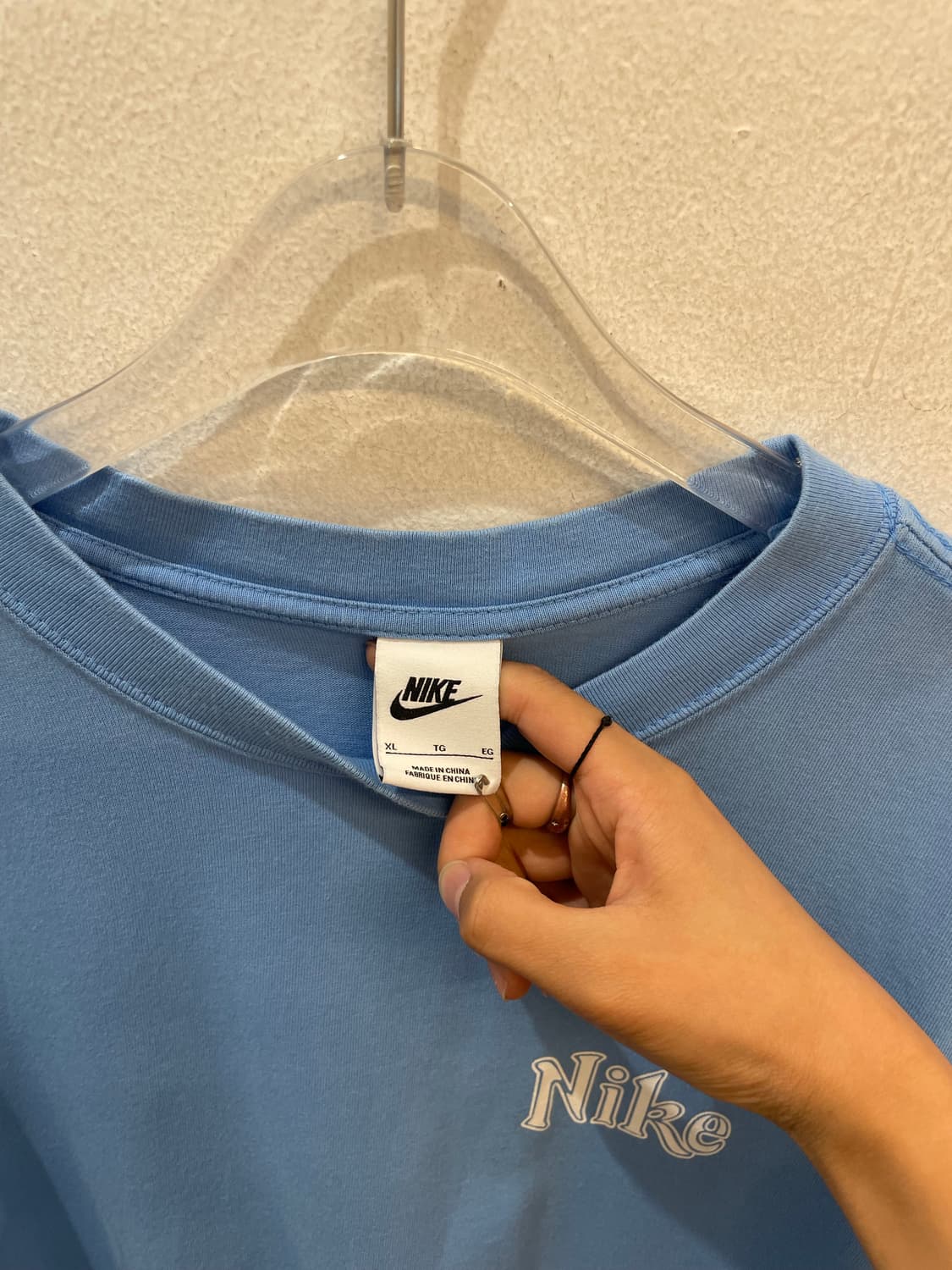 Nike back logo half t skyblue 상품이미지8