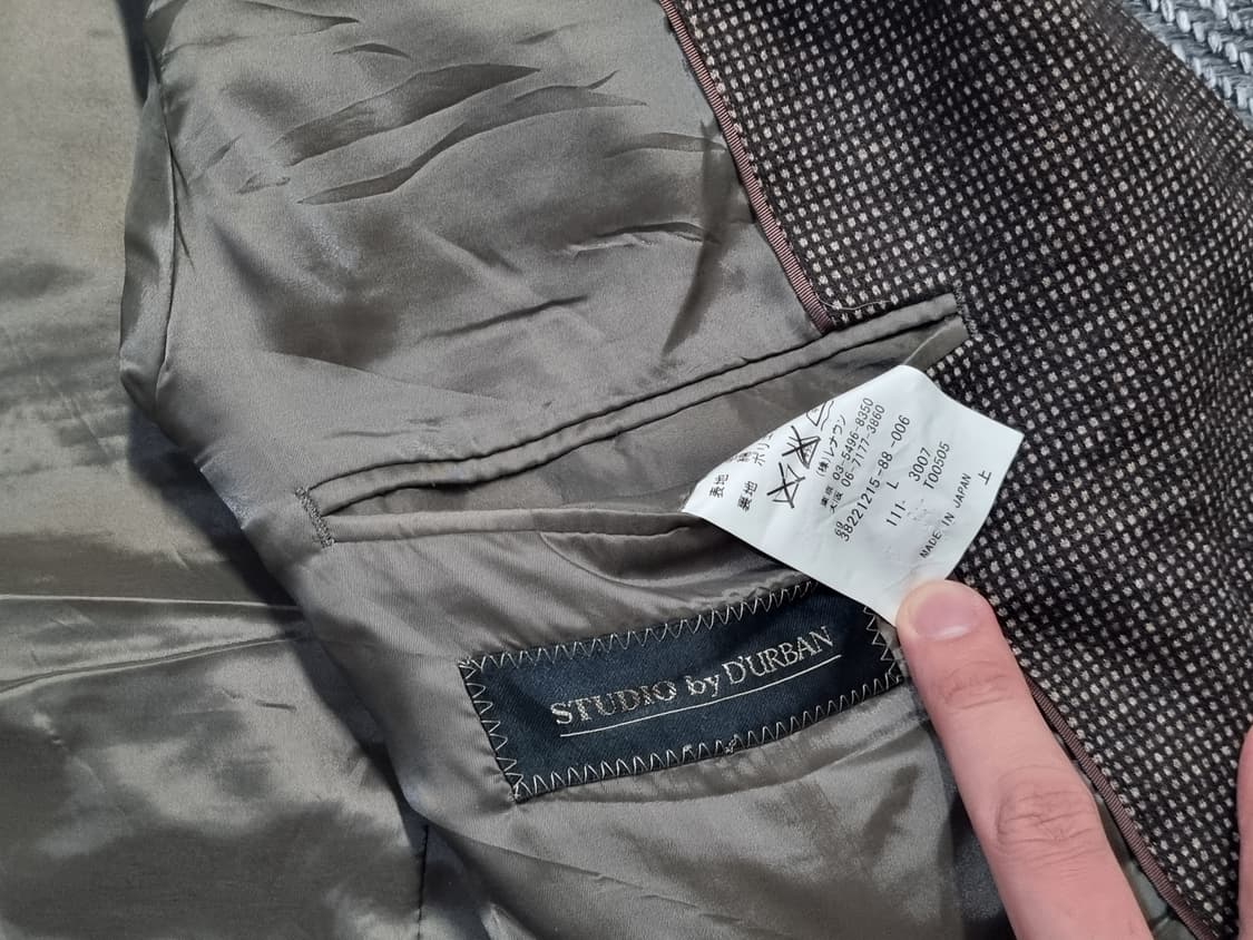 STUDIO by D’URBAN —  하운드투스 브라운 자켓  상품이미지2