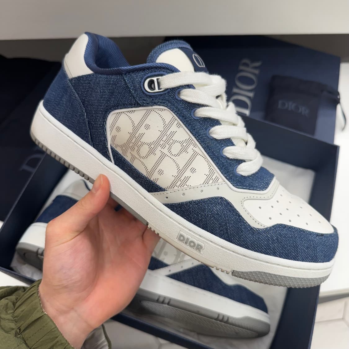 [41] 디올 b27 데님 로우 스니커즈 상품이미지5
