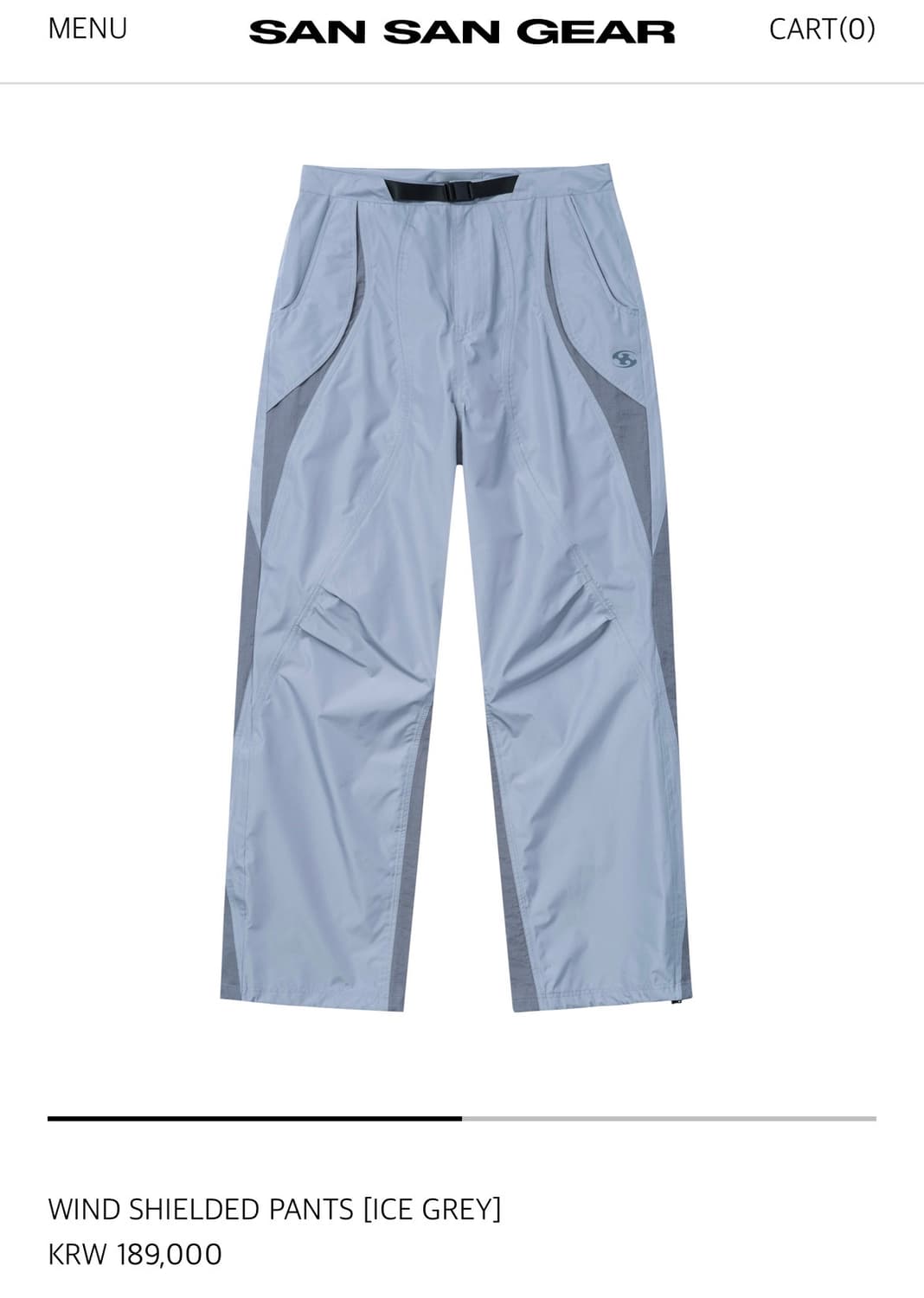 산산기어 WIND SHIELDED PANTS [ICE GREY] 상품이미지3