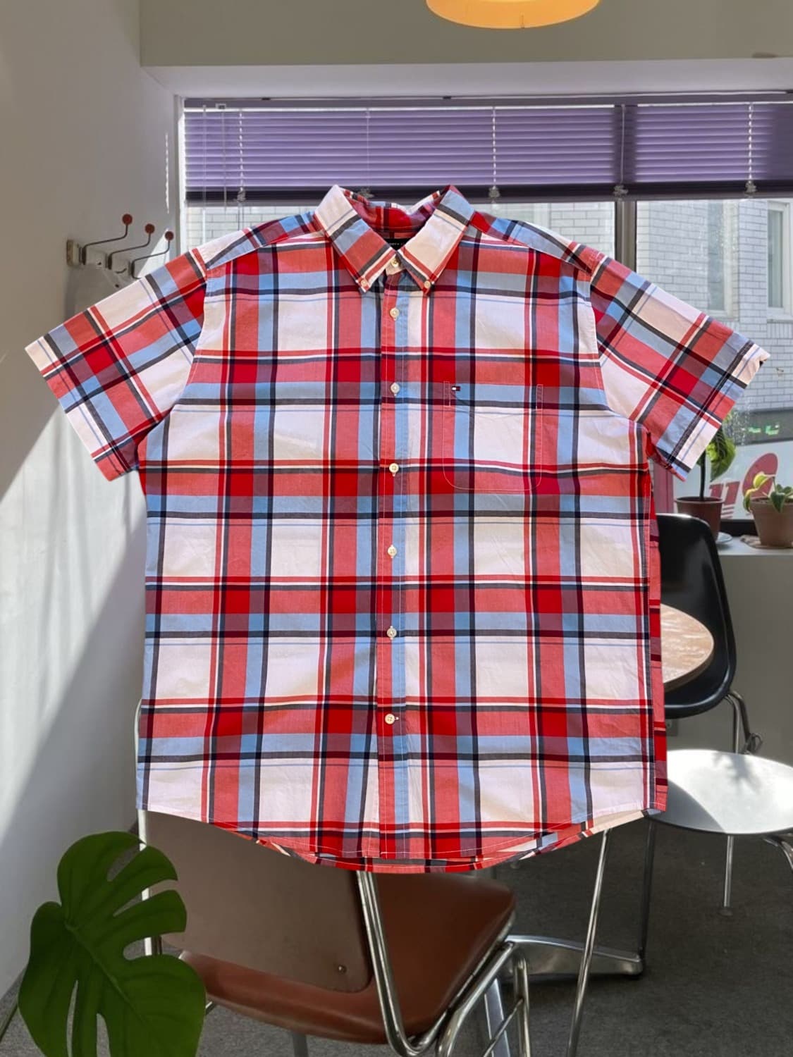 타미 1/2 체크 셔츠 (Man 2XL) 상품이미지1