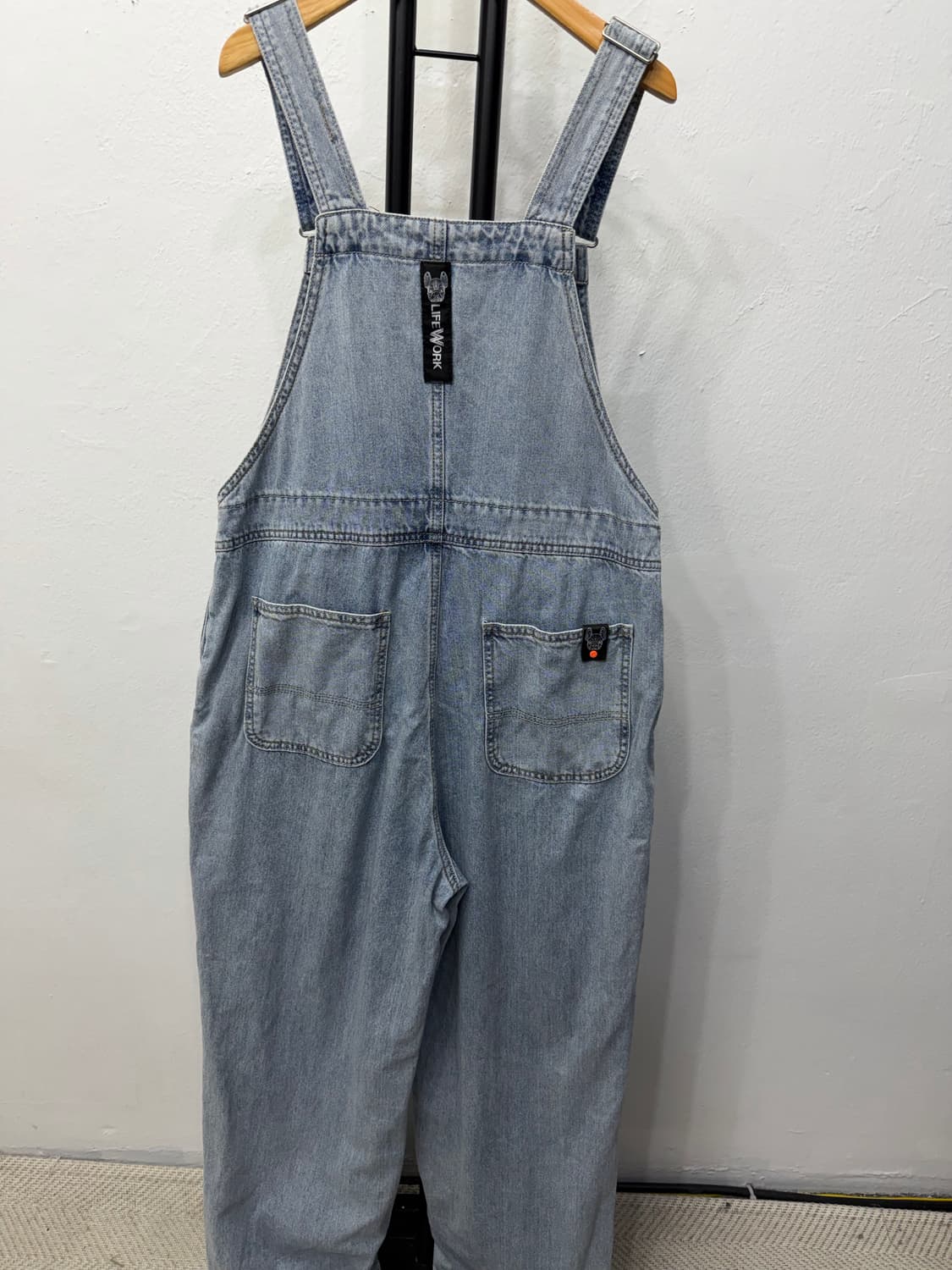 정품) 라이프워크 여성 데님 멜빵바지 F 상품이미지5