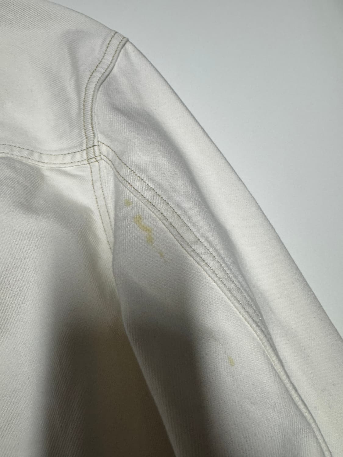 타미 Tommy 진스 화이트 스티치 데님 자켓 M 상품이미지5