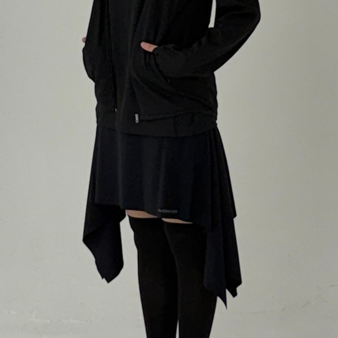 지초이컴포트 플레어 스커트 블랙 1사이즈 상품이미지1