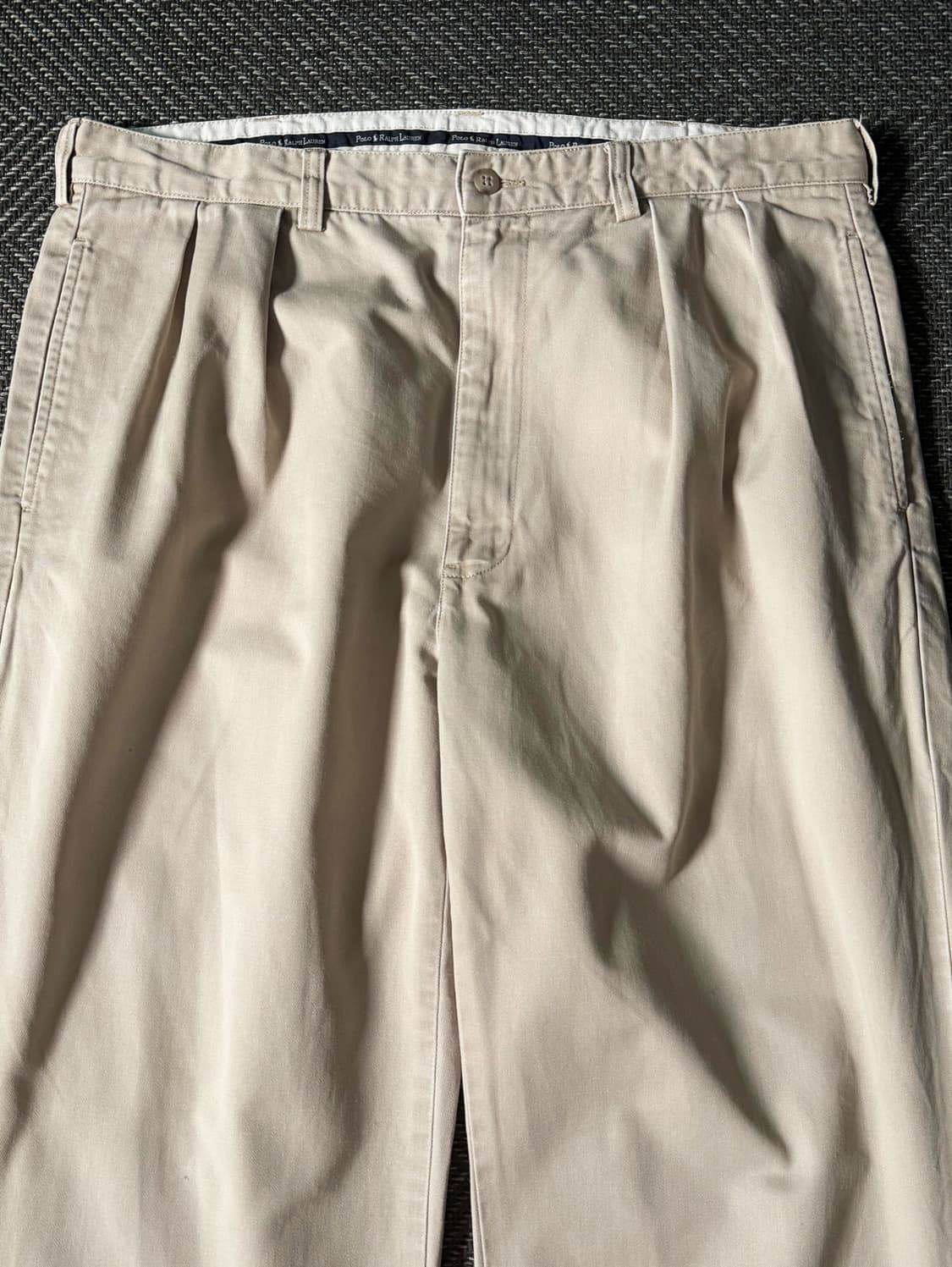 (36) 90s 폴로 랄프로렌 앤드류 더블 플리츠 치노 팬츠 상품이미지2