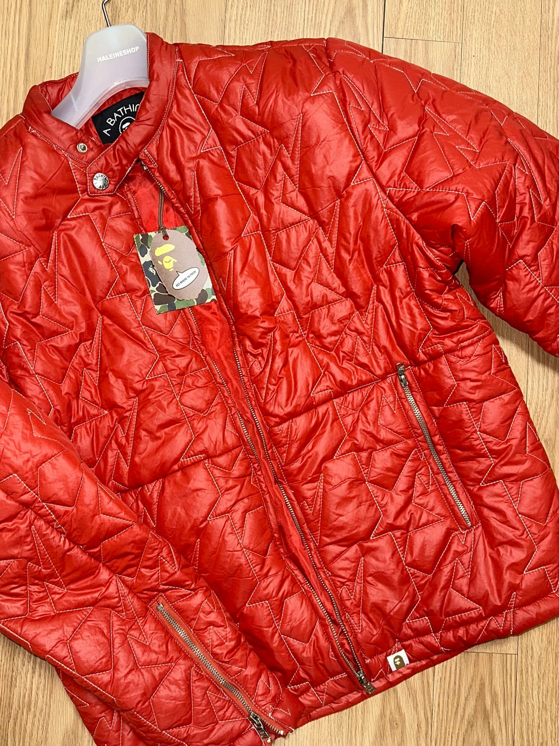 베이프 퀄팅 패딩 자켓 데드스탁 상품이미지8