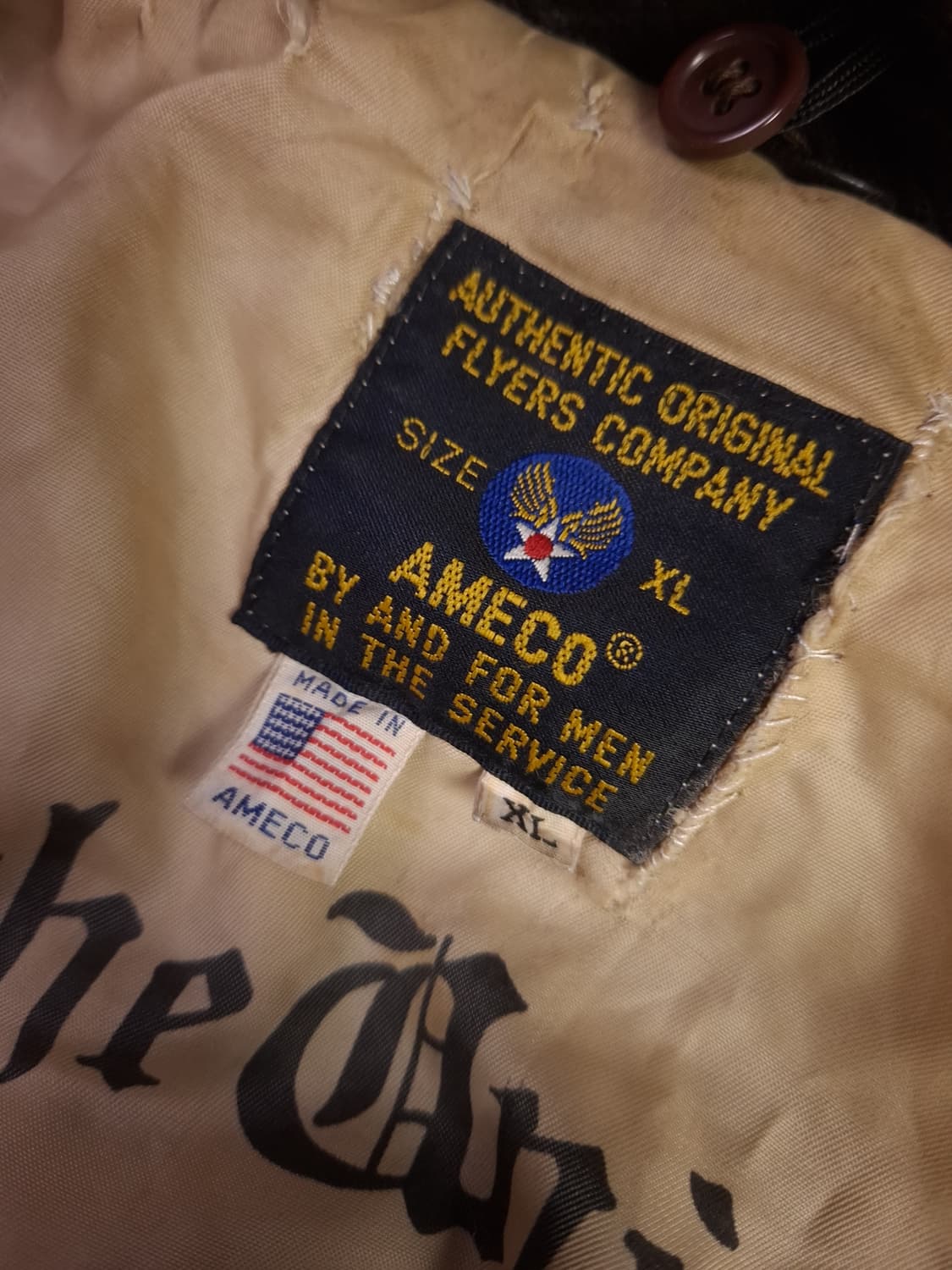 오리지날 아메코 미해군 G-1 리얼레더 항공점퍼 상품이미지2