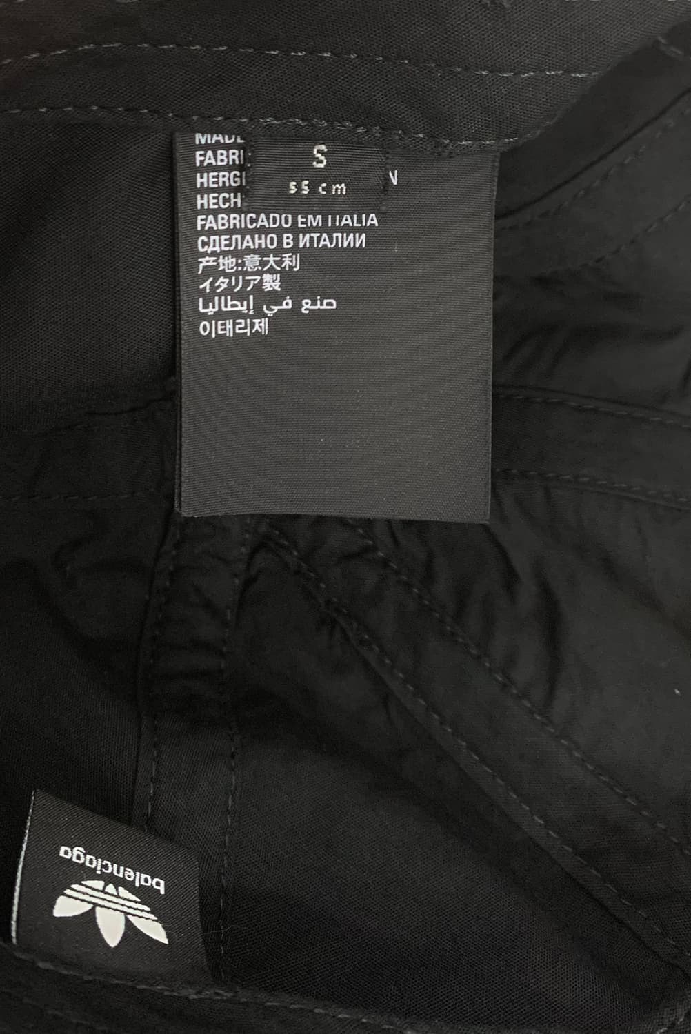 [S]발렌시아가 아디다스 로고 볼캡 모자 블랙 상품이미지7