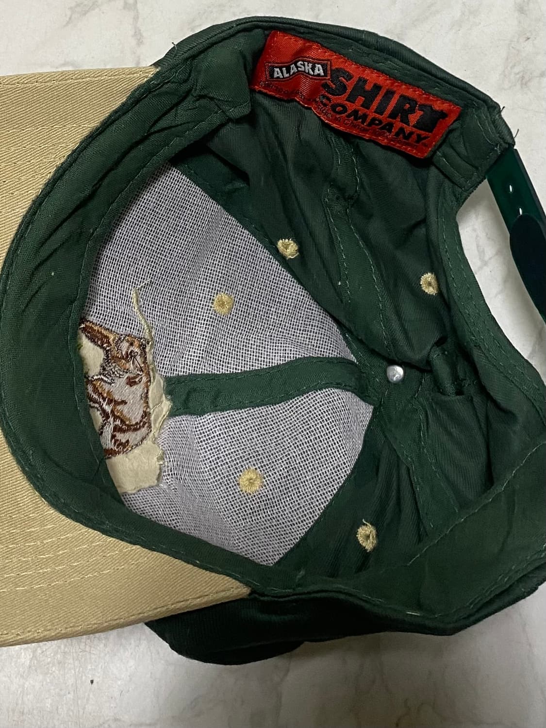 알레스카 곰 자수 빈티지캡 빈티지모자 프리사이즈 상품이미지4