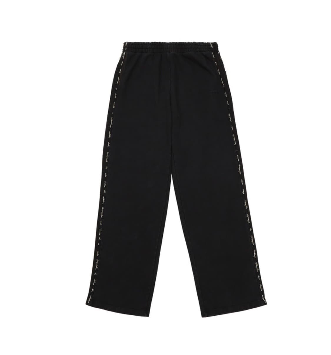 BEADED TRACK PANTS IN BLACK M 상품이미지3