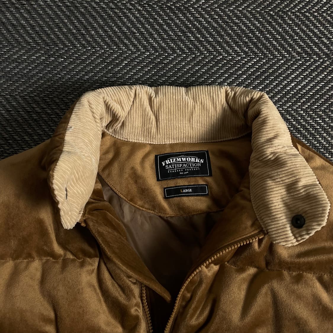 프리즘웍스 아메카지 브라운 벨벳 다운 푸퍼 패딩y 3379 상품이미지6