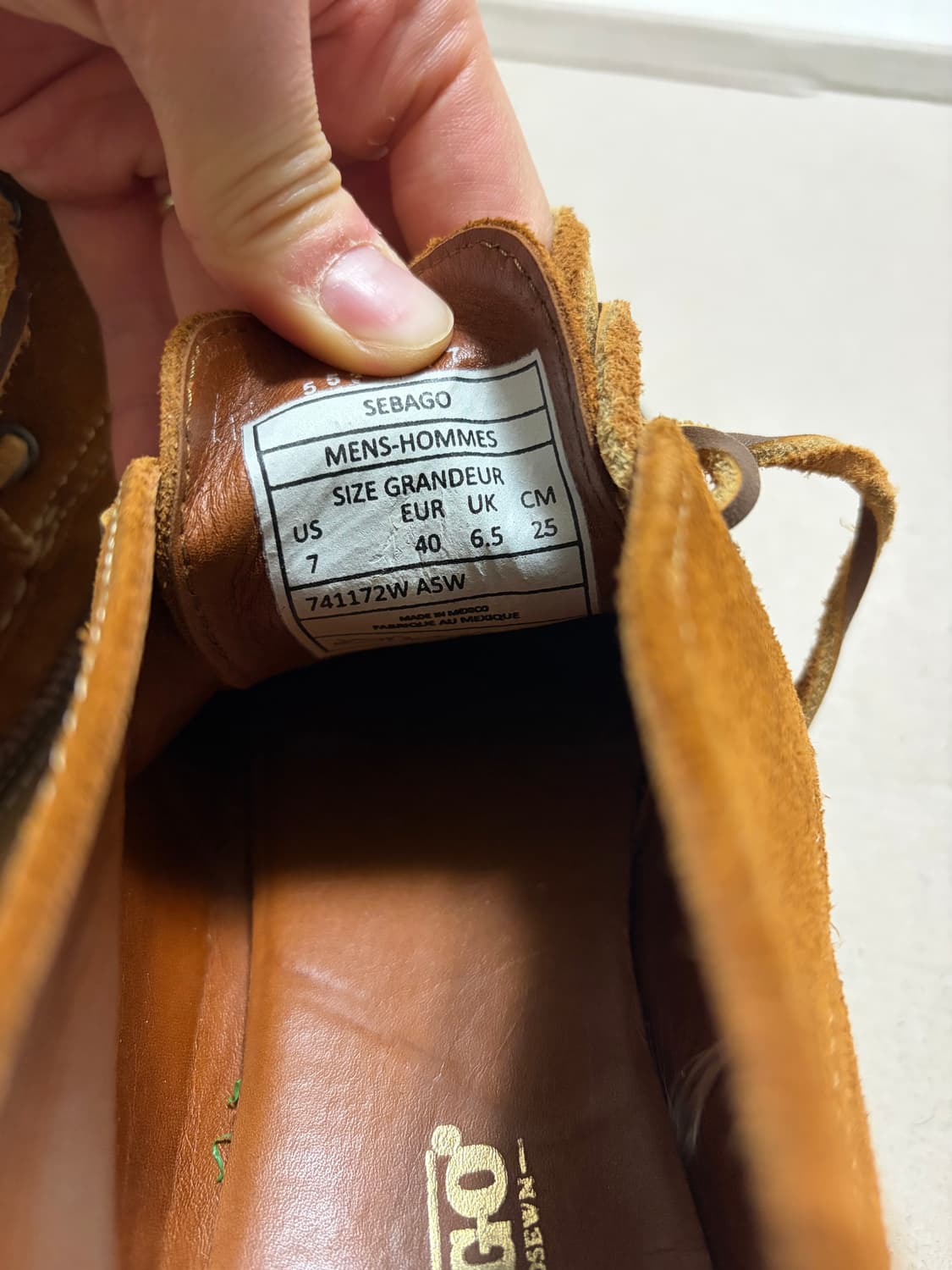 [250] 세바고(SEBAGO) 미왁 스웨이드 카누 모카신 부츠 단품 상품이미지4