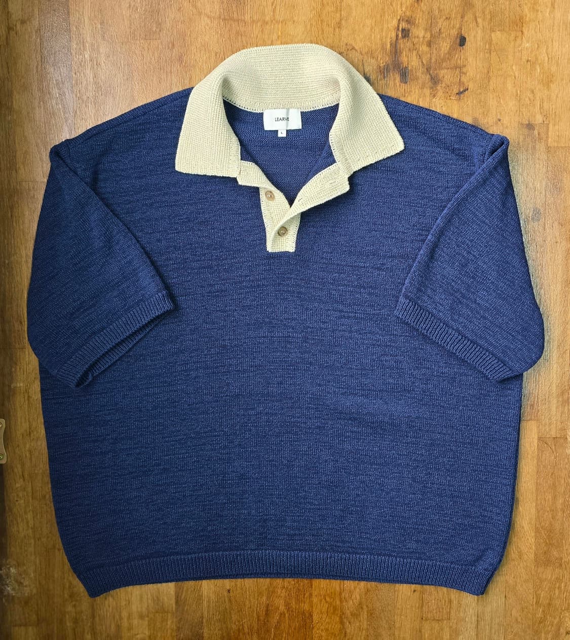 새상품) 르아브 반팔 코튼 니트  XL  상품이미지1