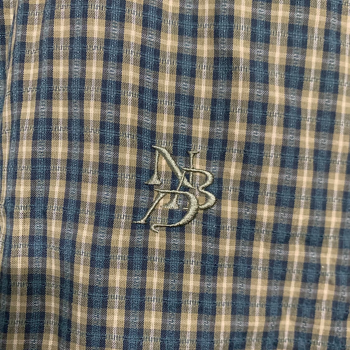 누빈다 빈티지 너드 오버핏 체크 셔츠 M 상품이미지3