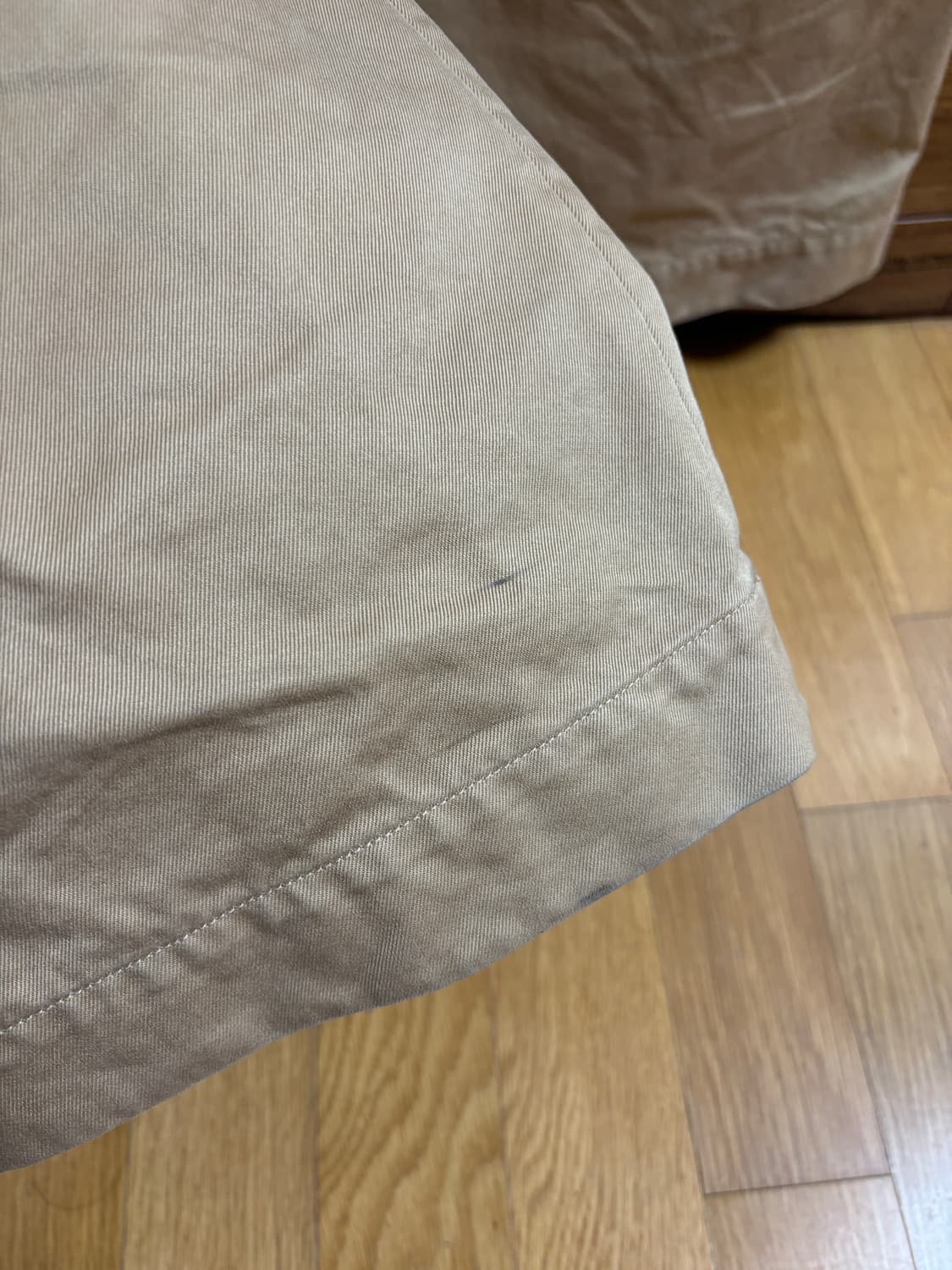 [3] 오라리 워시드 핀스 치노 원턱 팬츠 (카멜 브라운) 상품이미지3