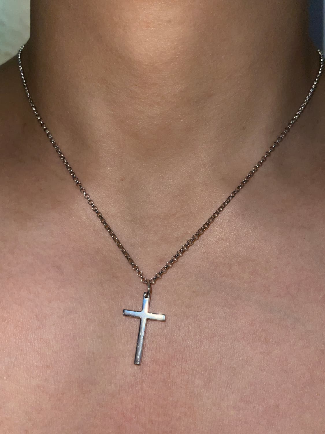 (925실버) 십자가 목걸이 상품이미지1