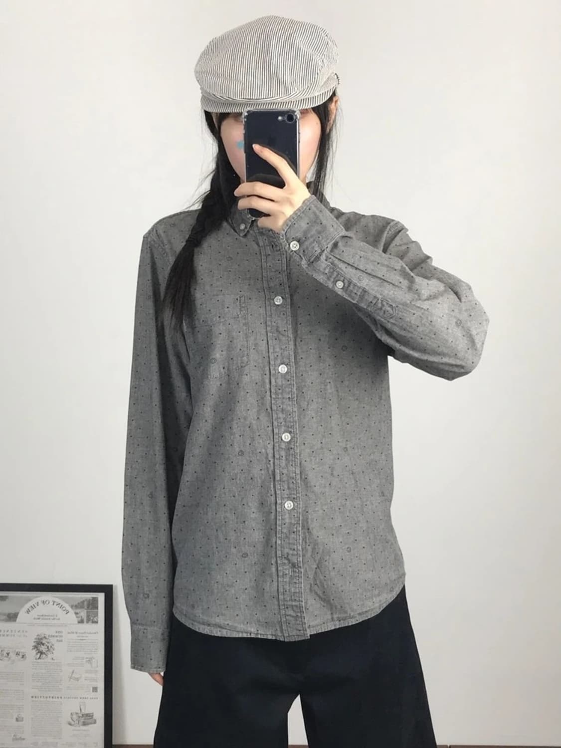 Carhartt WIP Gray Dot Shirt 상품이미지2