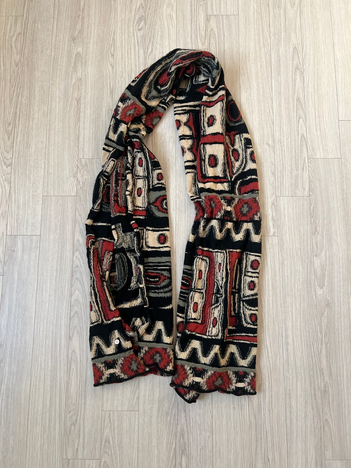 (새상품) 캐피탈 펠티드 울 알래스카 레이븐 스카프 오렌지 상품이미지1