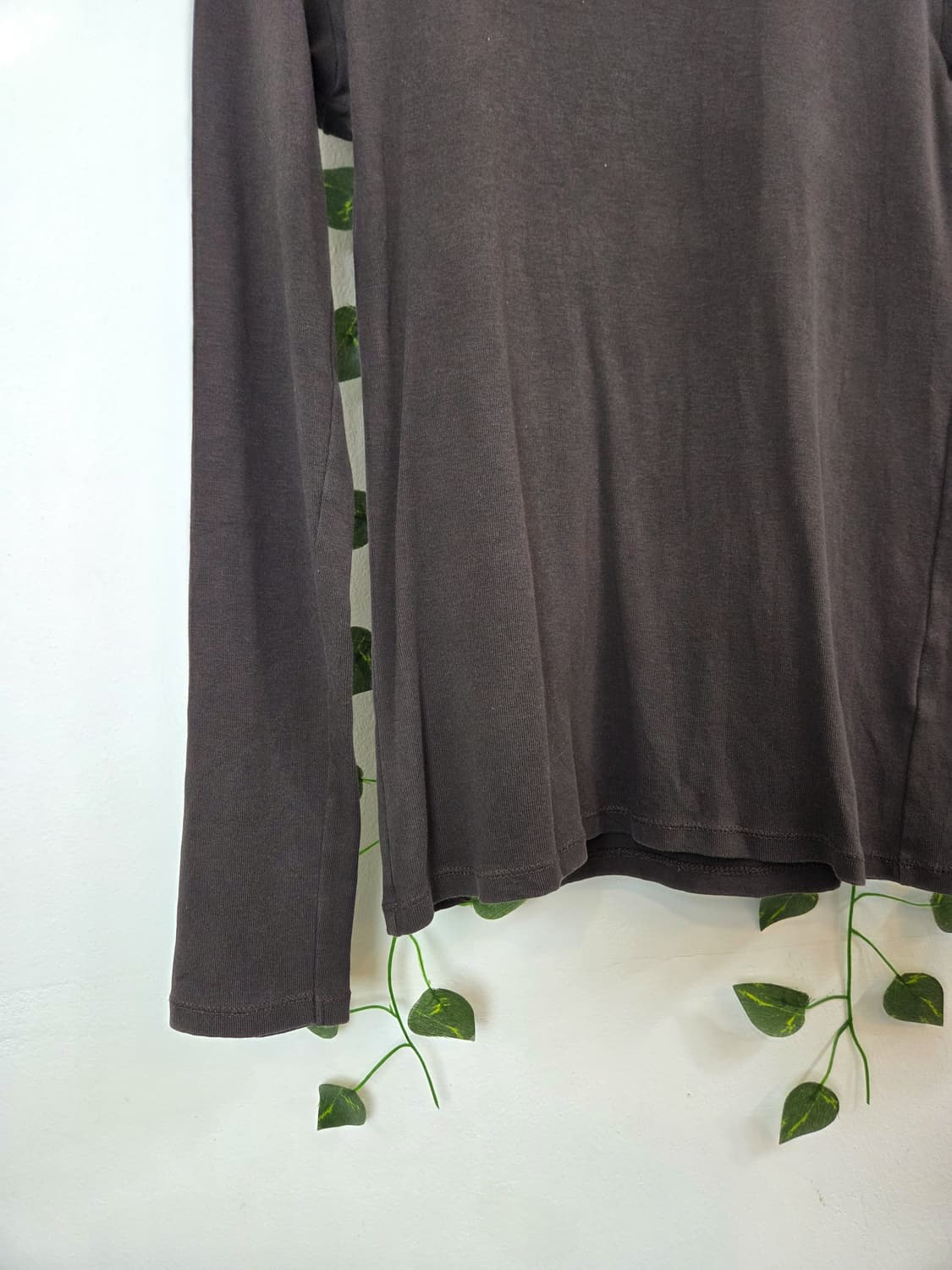 딥브라운 목폴라 슬리브 상품이미지3