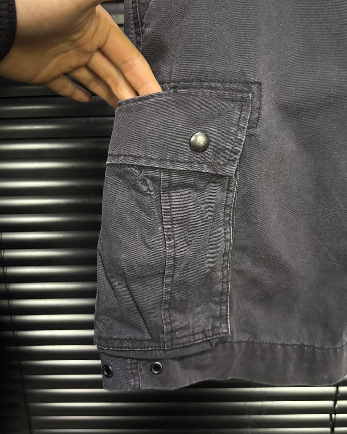 리바이스 워시드 코튼 카고 팬츠 반바지 건빵 차콜 29 밀리터리 워크 상품이미지2