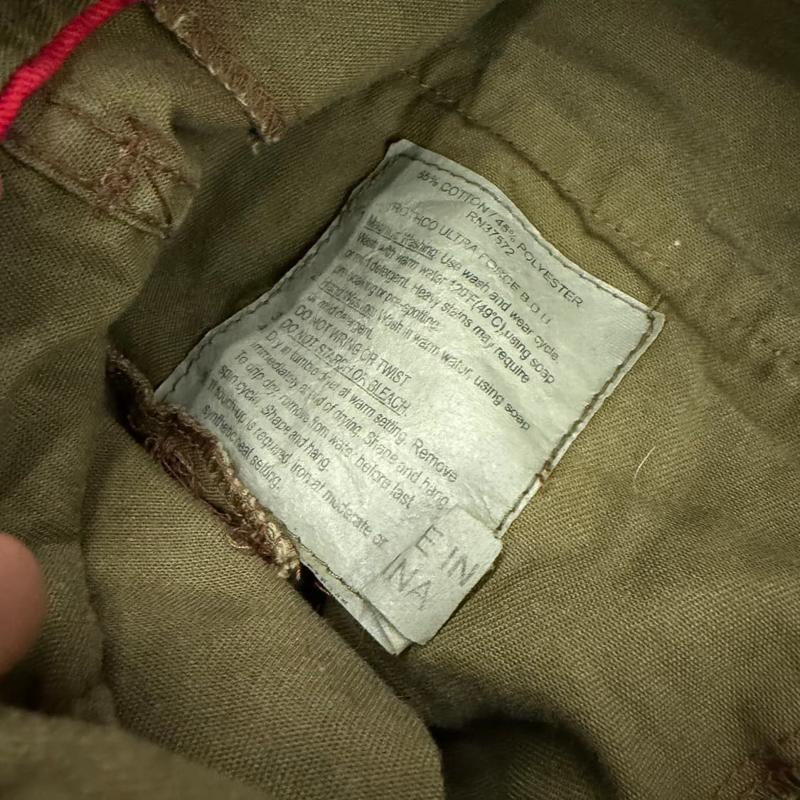 [ M ] 미군 m65 필드 카고 퍼티그 레귤러 팬츠 상품이미지5