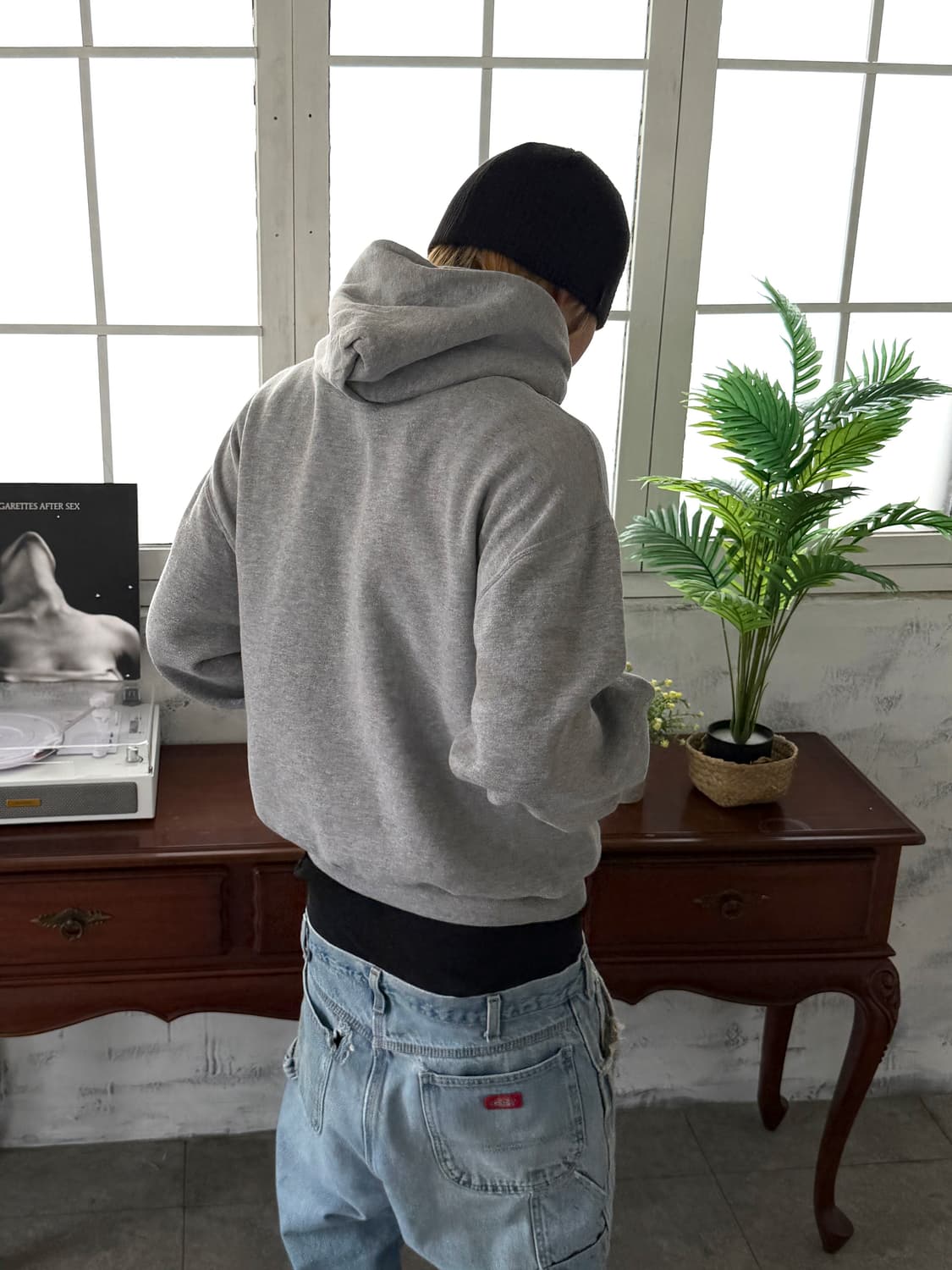 90‘s 러셀 후드 그레이 블랭크 상품이미지2