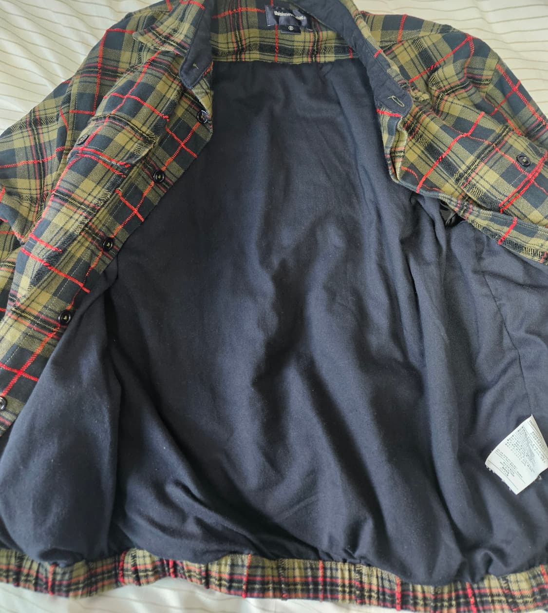 디네댓 체크 셔츠 자켓 S 상품이미지3