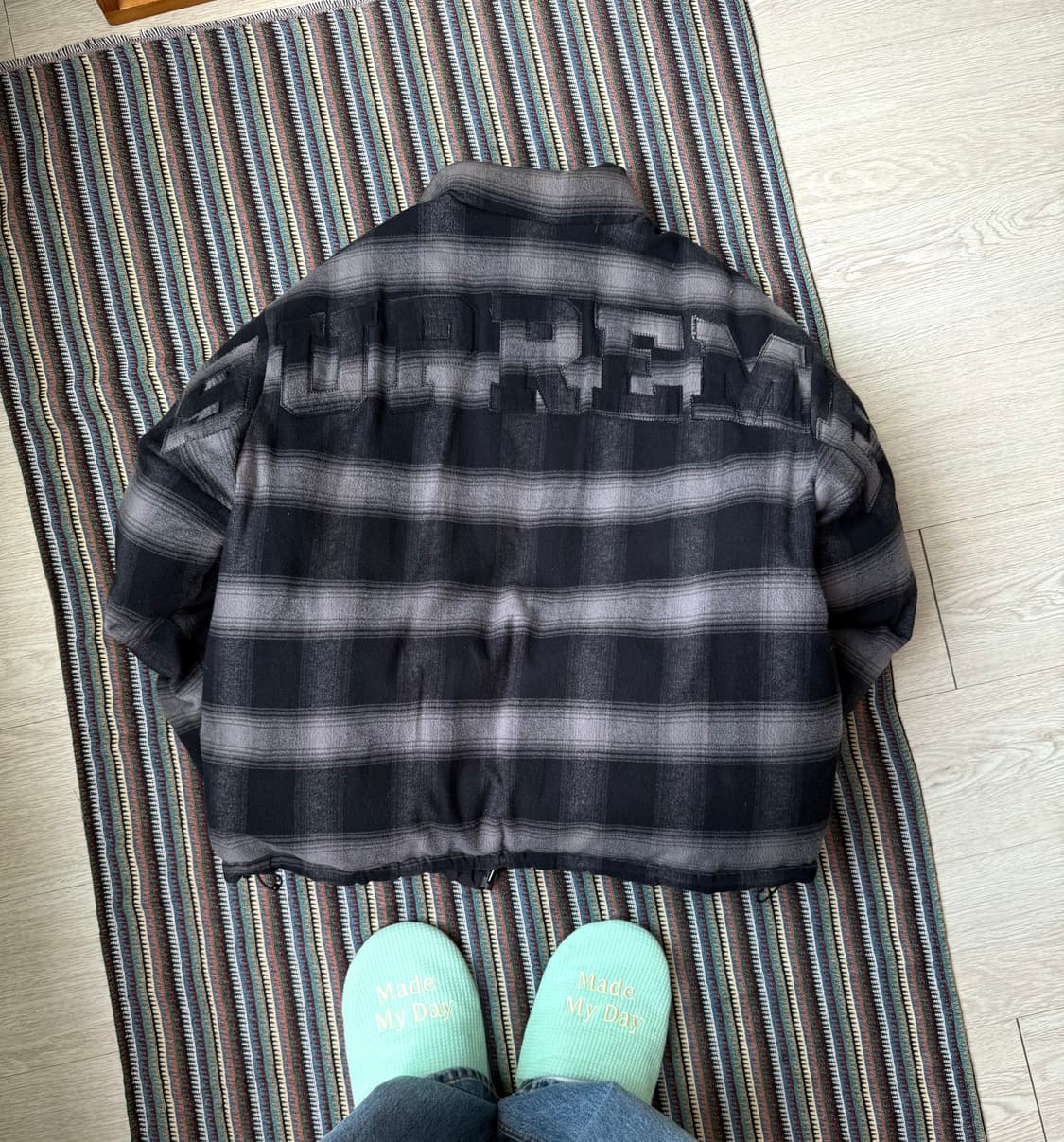 슈프림 플란넬 리버시블 퍼피 패딩 상품이미지6