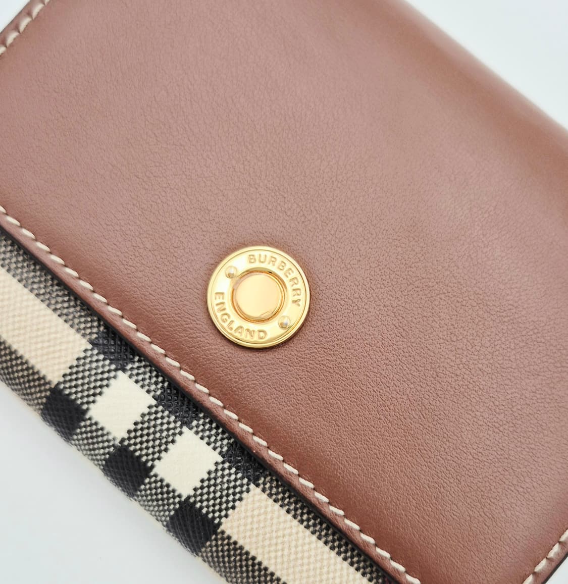 버버리 체크 패턴 3단지갑 상품이미지6