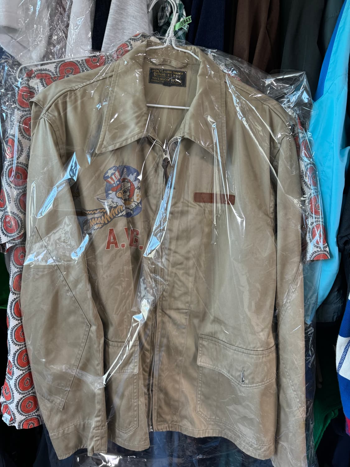 (42)토이즈 맥코이 플라잉 타이거 코튼 자켓 M421 상품이미지1