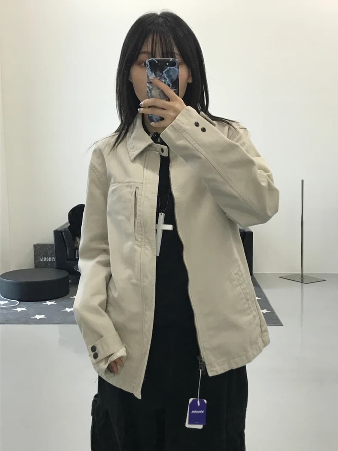 아르마니 익스체인지 베이지 자켓 상품이미지2