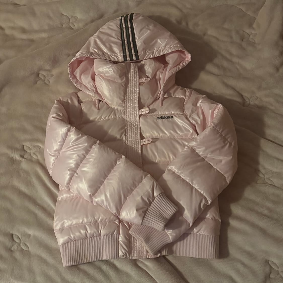 아디다스 빈티지 핑크 패딩 상품이미지1
