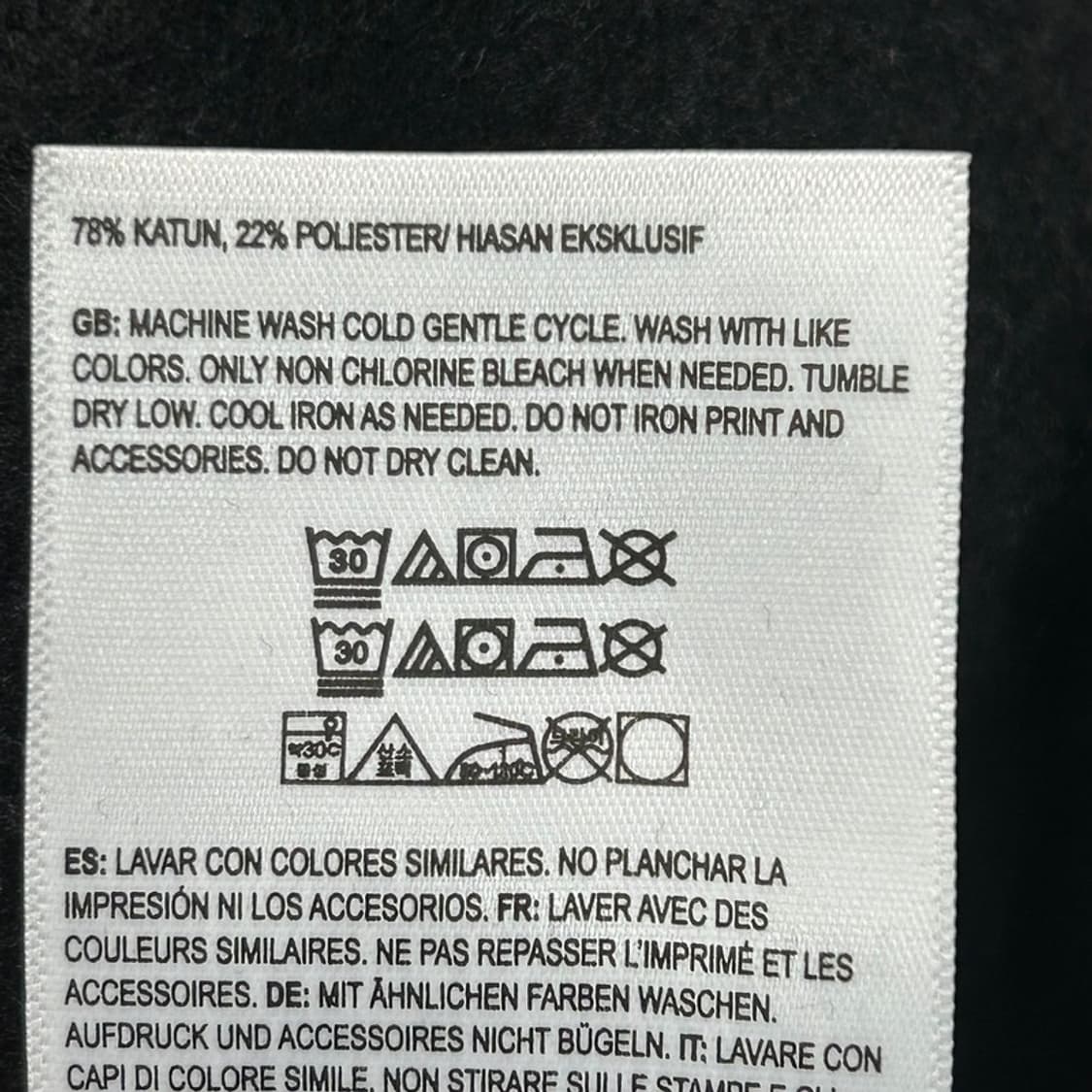 반스 컴피쿠시 풀오버 후디 블랙 L 상품이미지6