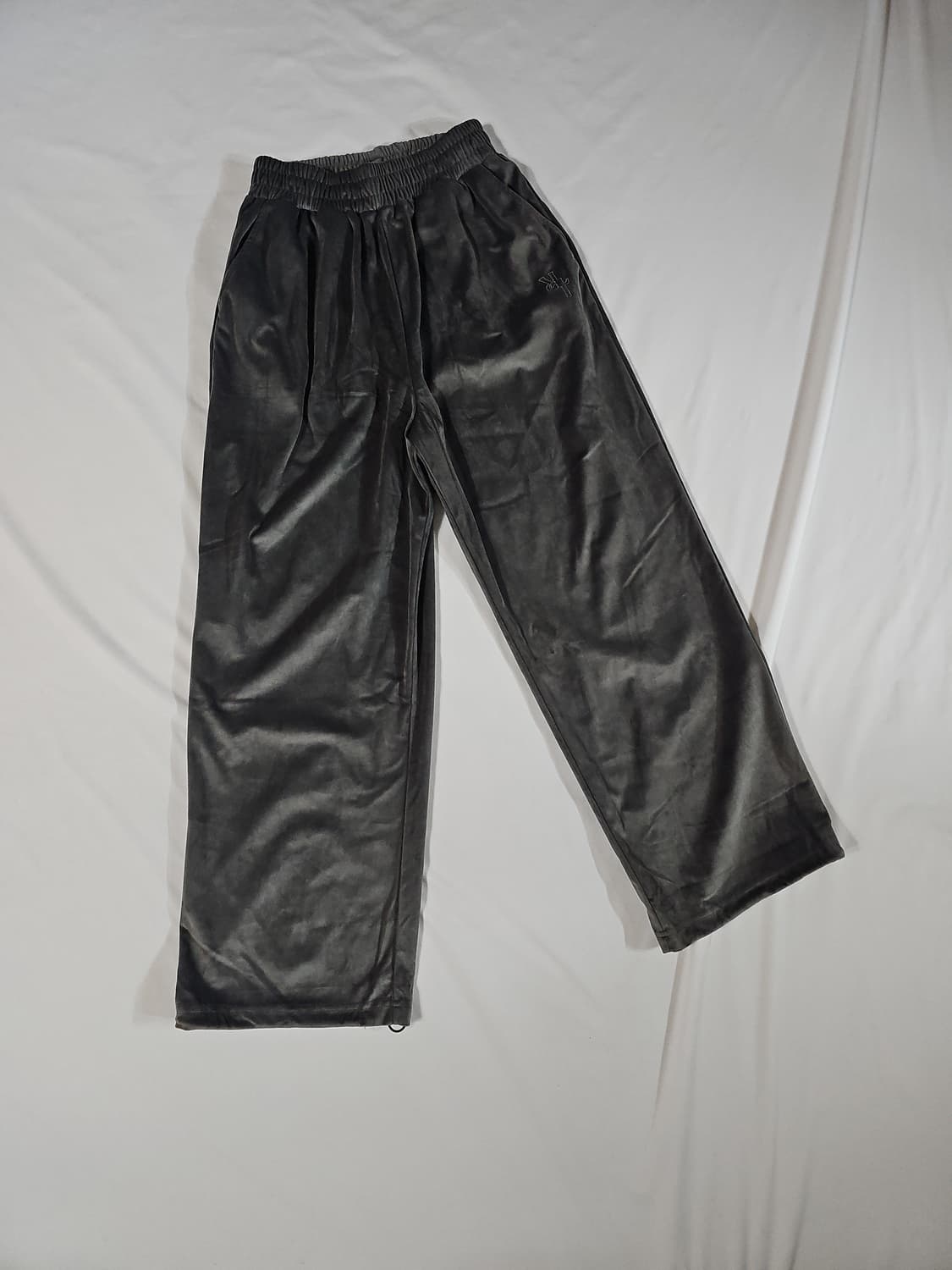 레더리 리버스 로고 벨루어 벨벳 트랙 트레이닝 셋업 세트 차콜 상품이미지7