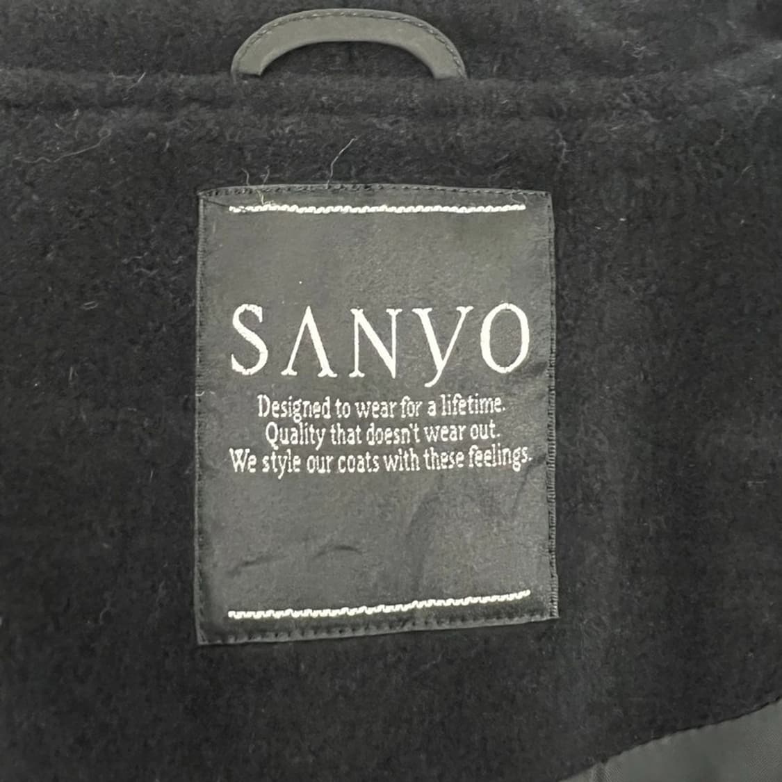 산요 다크 싱글 울 코트 v1172 상품이미지5