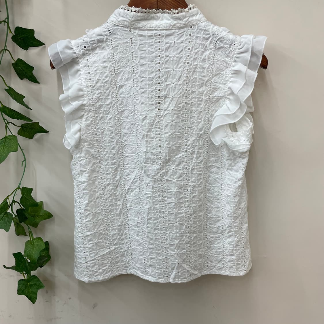 엑시즈팜 히메 러블리 페어 화이트 자수 블라우스 🏠 상품이미지5