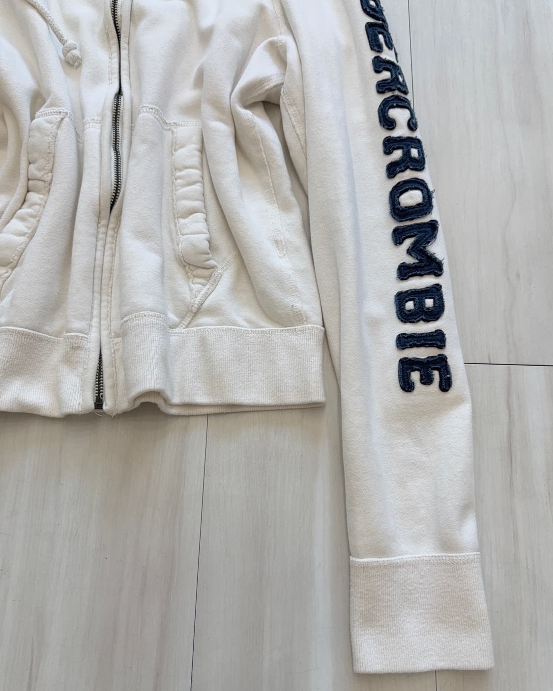 Y2k Abercrombie white hooddie 상품이미지8