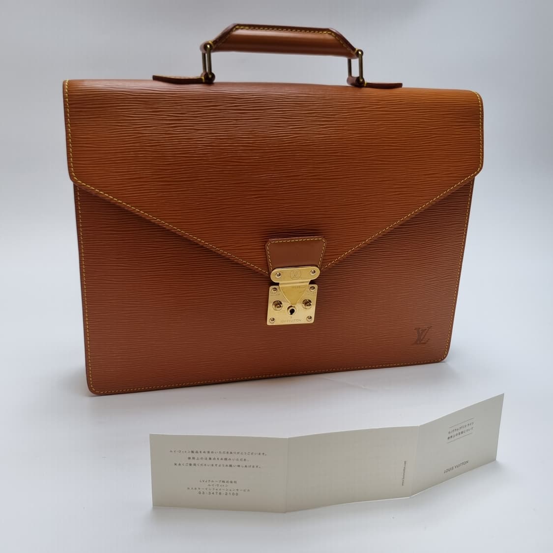 루이비통 에삐 세르비엣 서류가방 카멜 (최상급, 남녀공용 브리프케이스) 상품이미지3