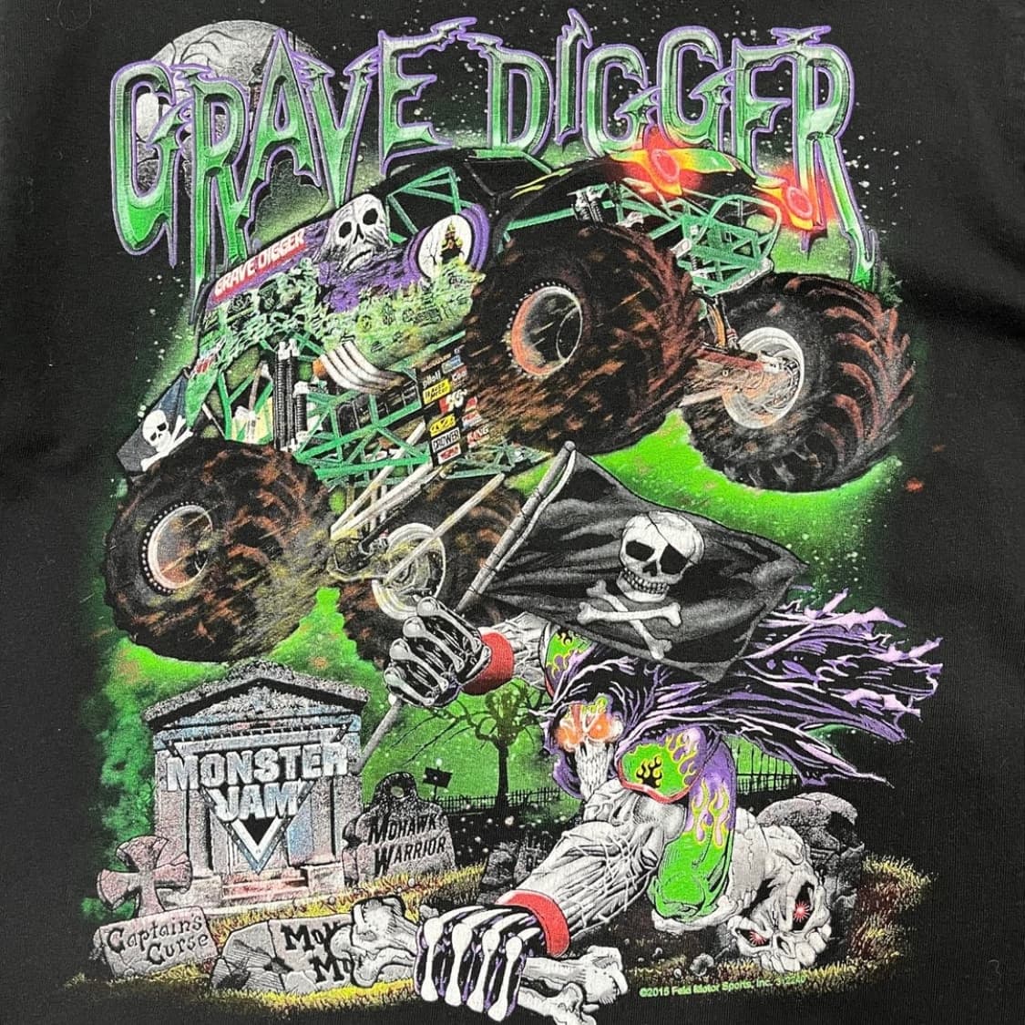 필드 스컬 몬스터 2015s 빈티지 다크 반팔 티셔츠 상품이미지1