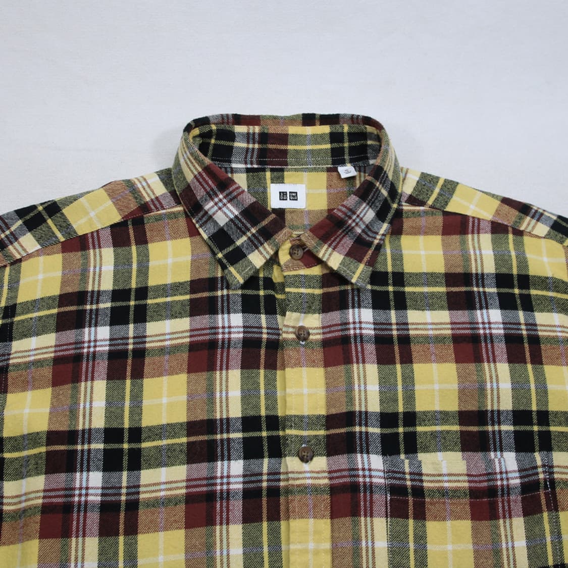 (착용컷) 유니클로 체크 셔츠 (남성용 105) 상품이미지4