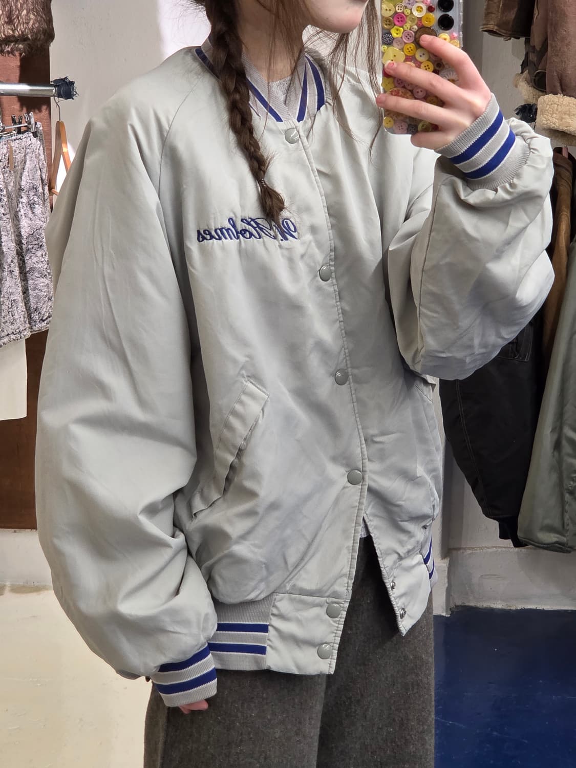 1990s USA Dunbrooke 사틴 자켓 상품이미지3