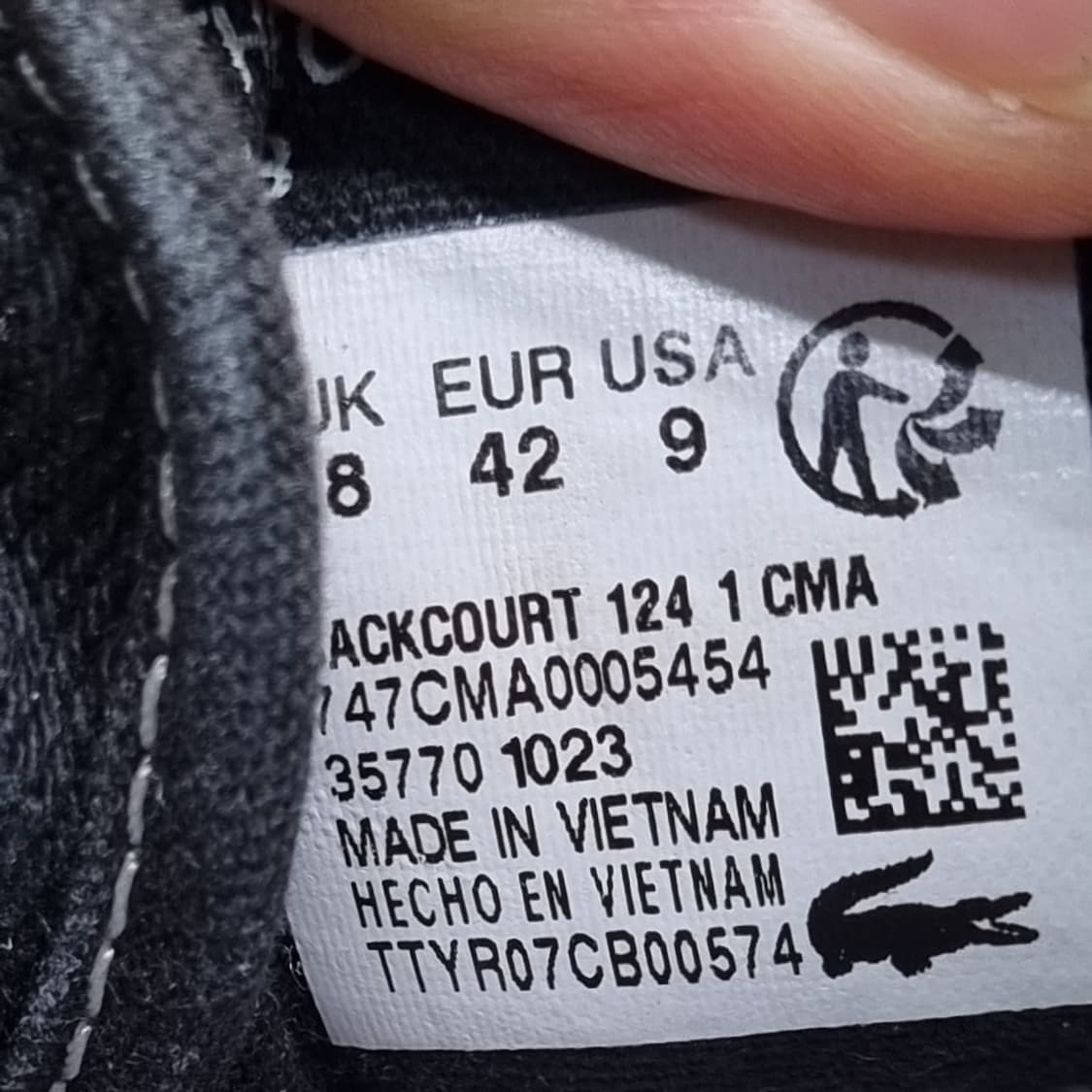 라코스테 블랙 남성스니커즈 42 270 상품이미지6