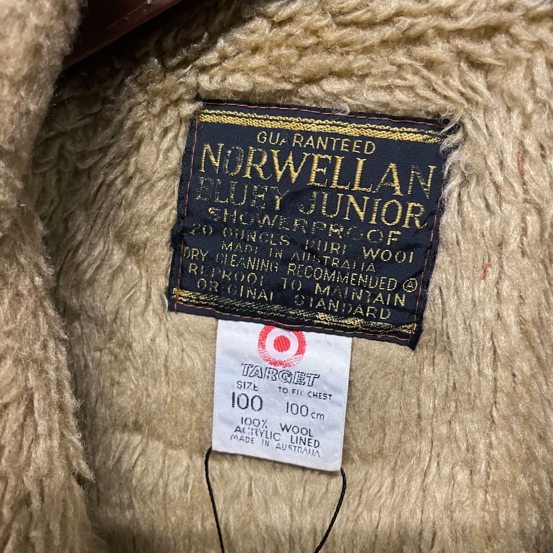 80s 노웰란 블루이 주니어 체크 울 워크 자켓 워크 웨어 상품이미지6