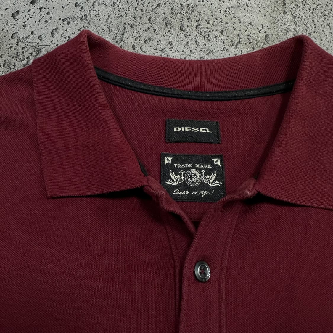 ✨ (바배) 디젤 버건디 PK 카라 반팔티  상품이미지7