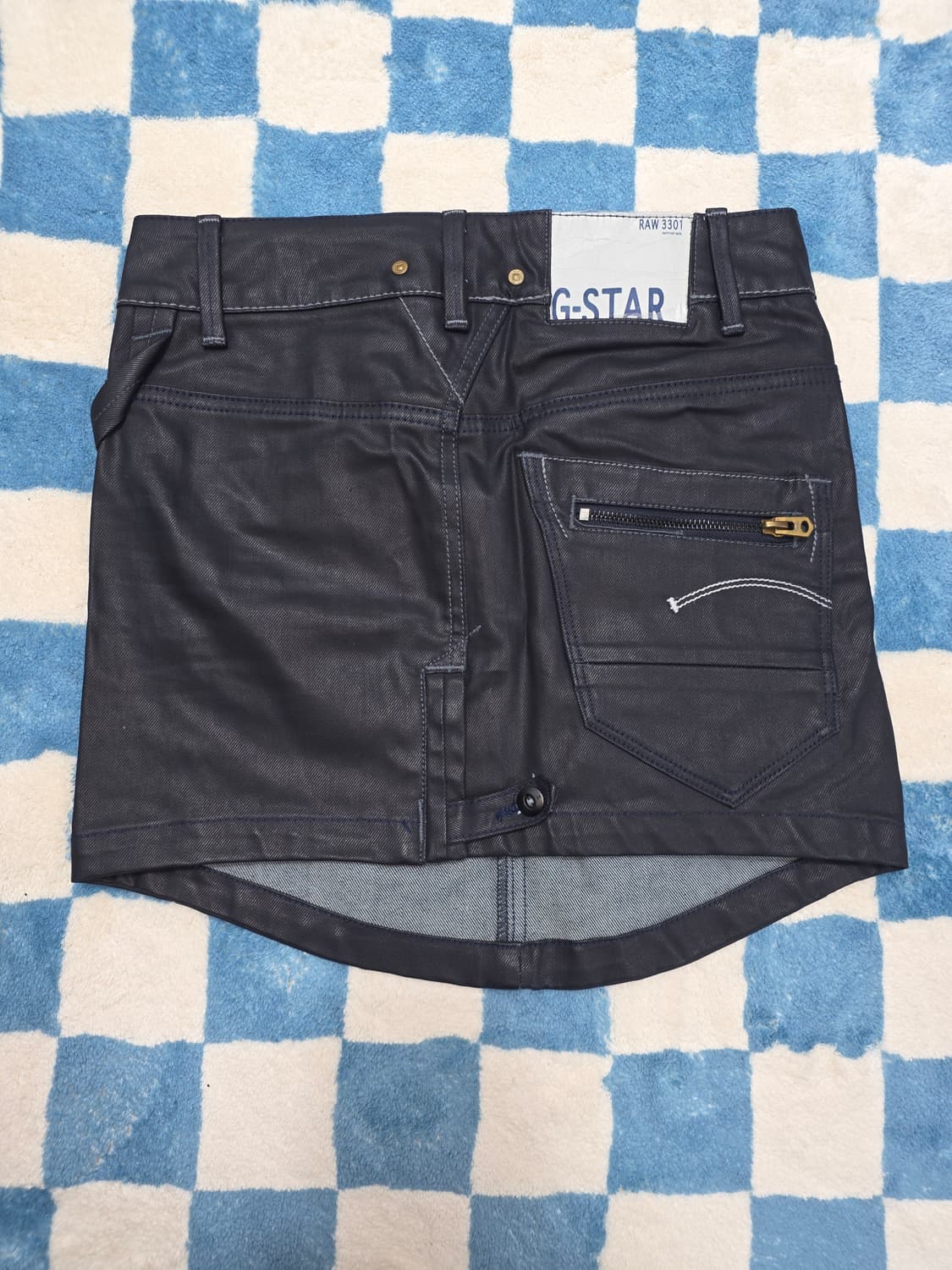 G-STAR RAW 코티드 데님 미니스커트 상품이미지2